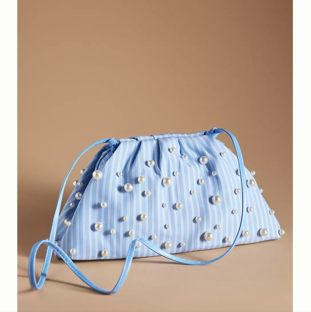Anthropologie Maeve oversized Frankie clutch